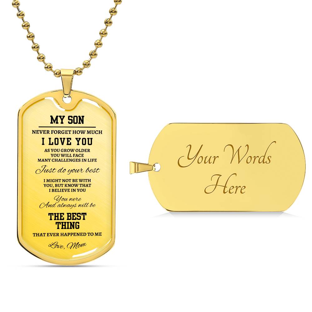 Son | Do Your Best | Dog Tag