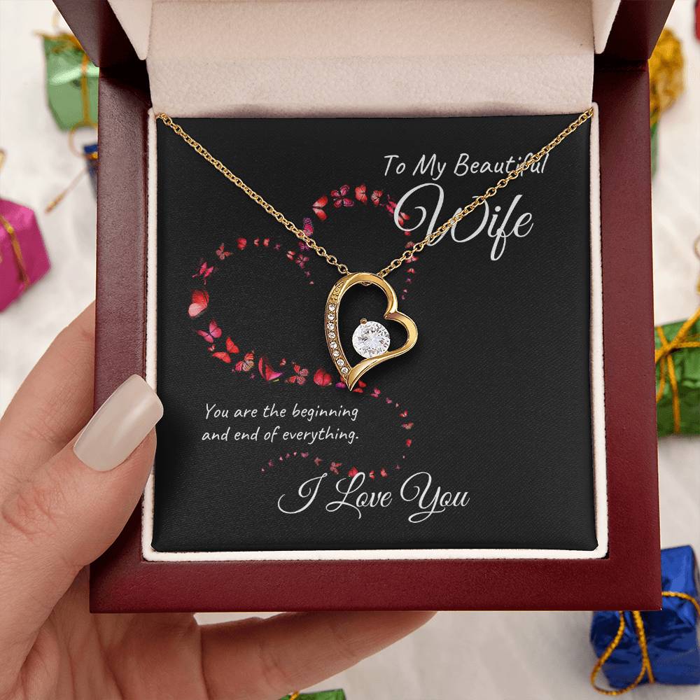 Wife | Beginning and End | Forever Love Necklace