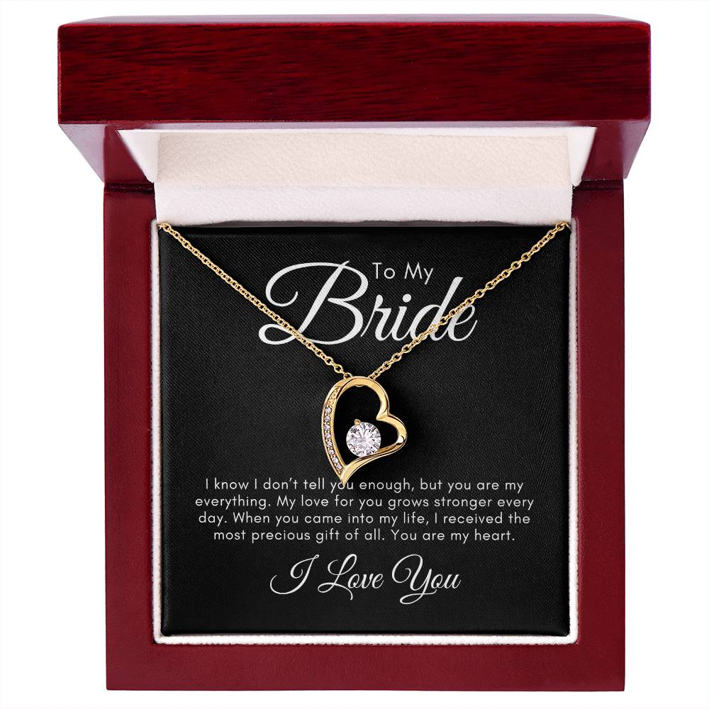Bride | My Heart | Forever Love Necklace