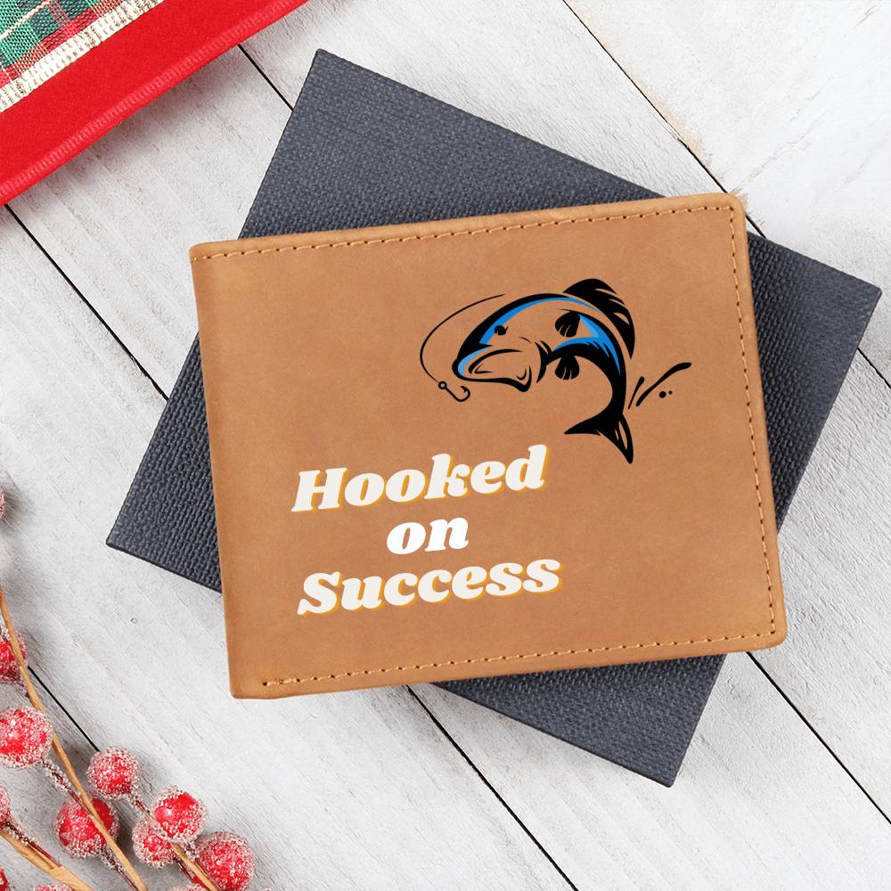 Dad | Hooked on Success | Leather Wallet
