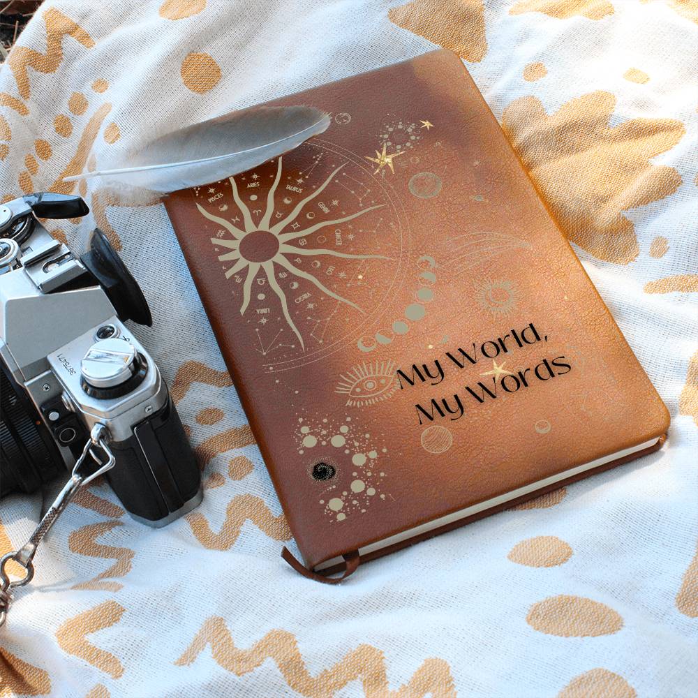 Journal | My World, My Words | Vegan Leather Journal