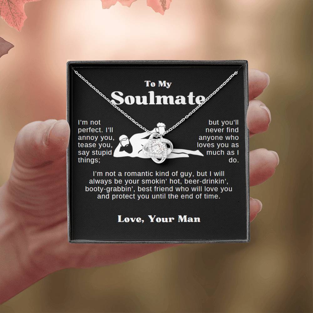 Soulmate | I'm Not Perfect | Love Knot Necklace