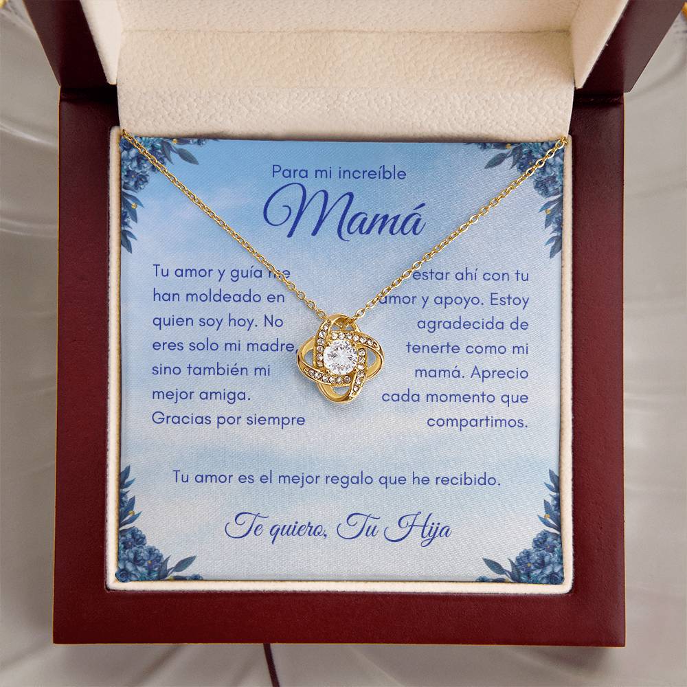 El Mejor Regalo de mi Hija | Love Knot Neckace