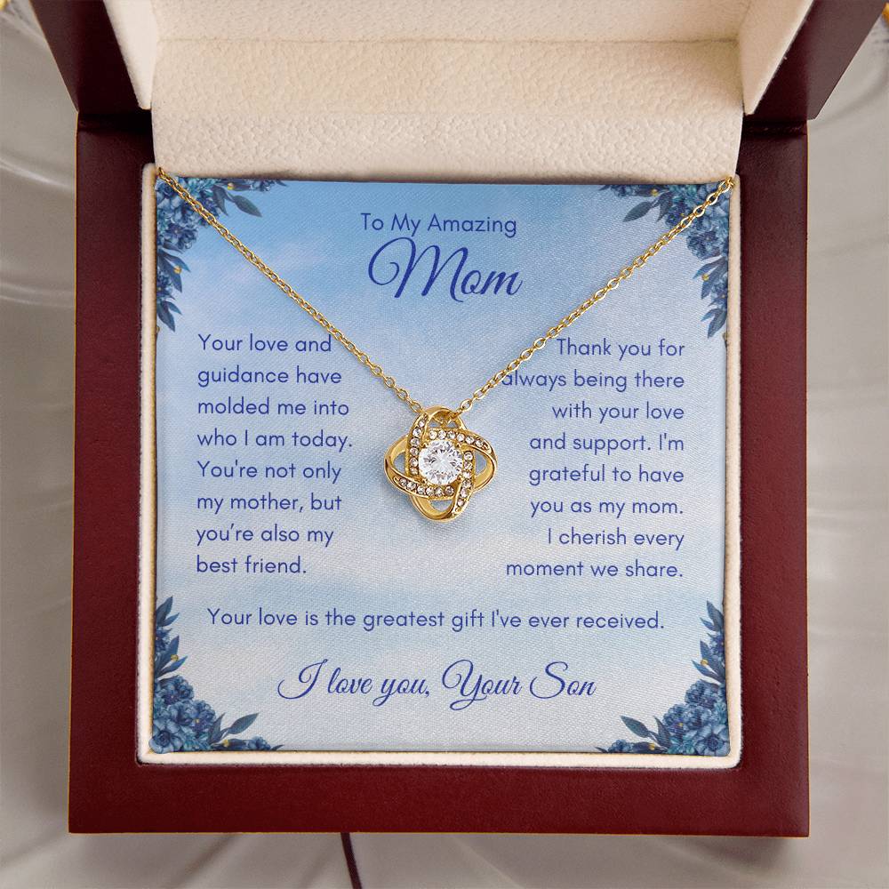 Greatest Gift from Son | Love Knot Necklace