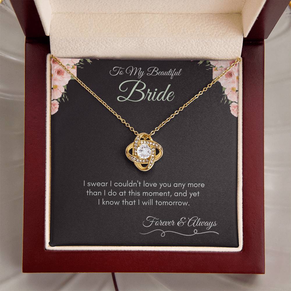 Bride | Couldn't Love You More | Love Knot Necklace