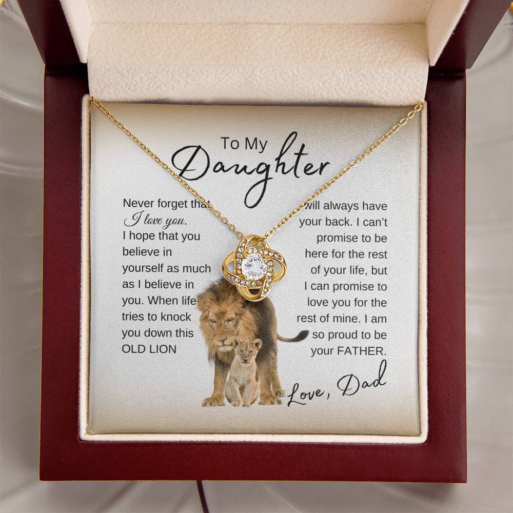 Daughter | Old Lion's Promise (Original) | Love Knot Necklace