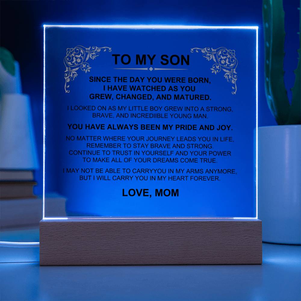 Son | Pride & Joy | LED Acrylic / Nite Lite