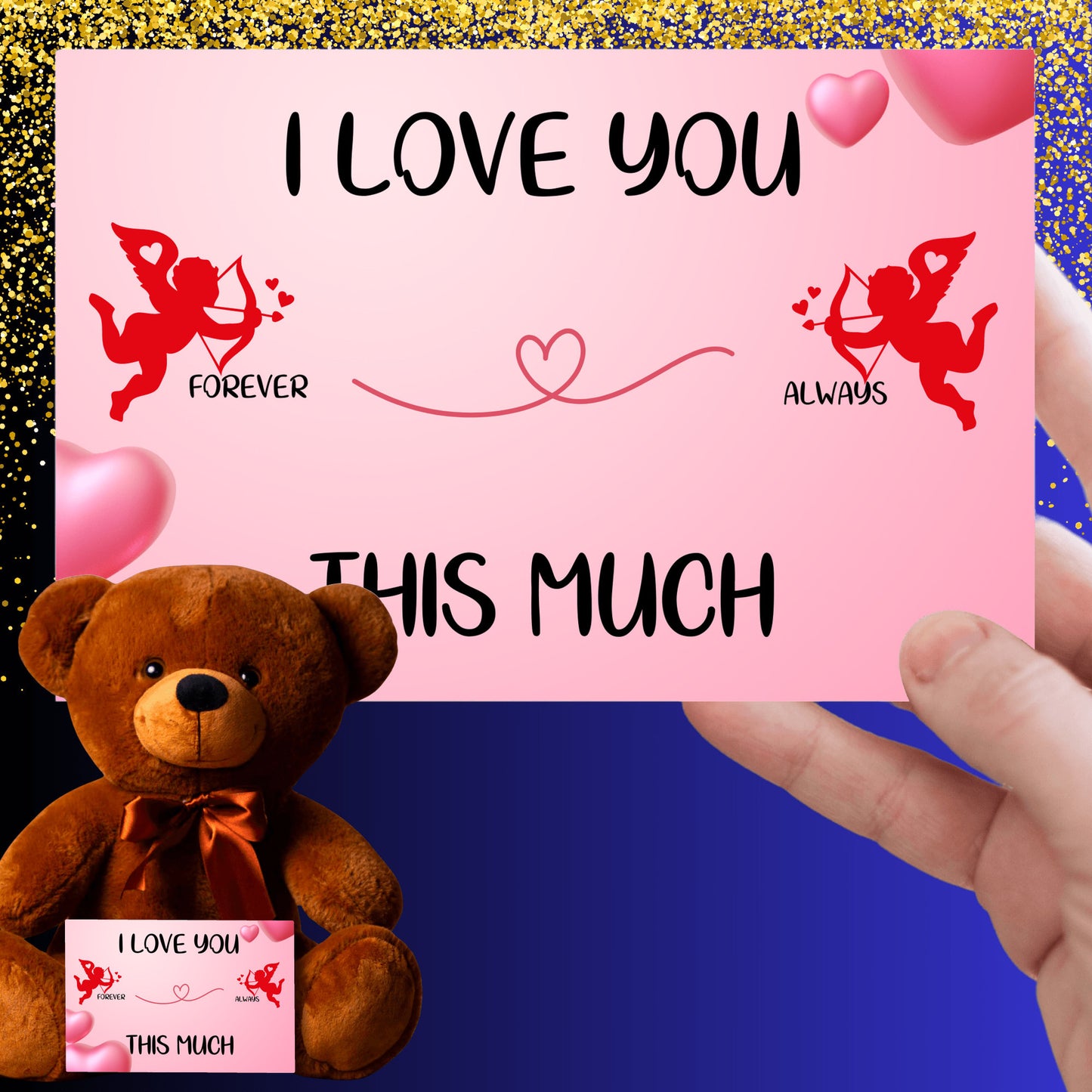 I Love You This Much Valentine's Bear